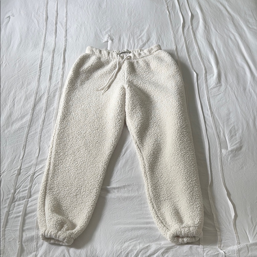 Gilli Cream Fleece Joggers with Elastic Waistband